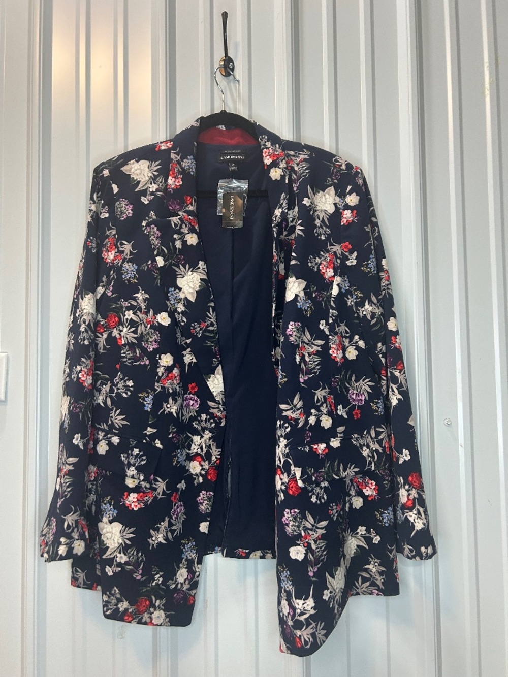 A floral jacket. Cute as business wear.